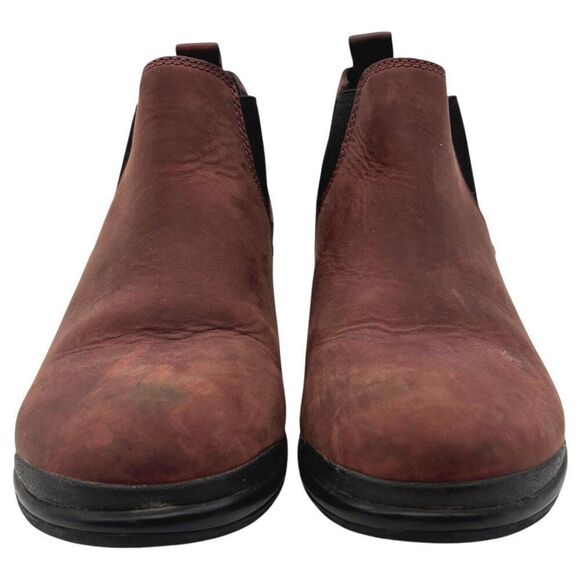 KEEN Morrison Chelsea Boot 36 6 Heeled Ankle Bootie Cinnamon Red - Picture 3 of 10